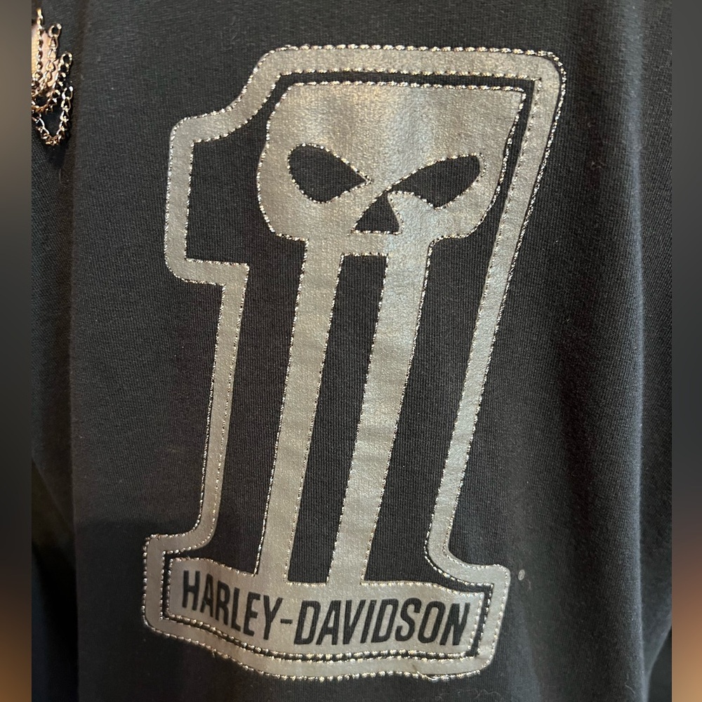 Harley-Davidson® Willie G UNIQUE RARE Distressed Hoodie With Chains - NWOT 💀 - Picture 5 of 16